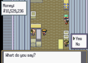 Man who sells the Poké Bahl in Saffron Underground