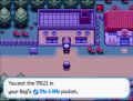 After getting your Dex from Prof Rowan, he gives you TM 121, Return
